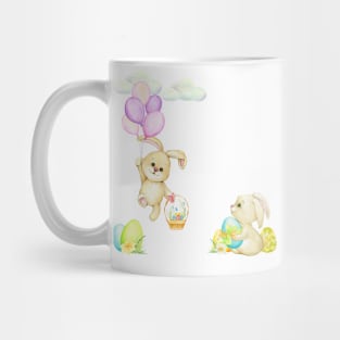 Beautiful bunny design for children and baby clothing for Easter or to decorate a nursery. Mug